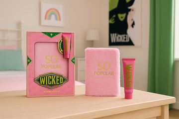 Wicked “So Popular” Gift Set – Pink Furry Notebook & Hand Balm - 0