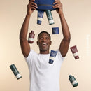  Men's grooming gift set with Bergamot and Vetiver moisturiser and shampoo
