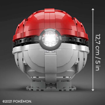 MEGA Pokémon Toy Building Set 5-inch Build Display Jumbo Poké Ball Light Up