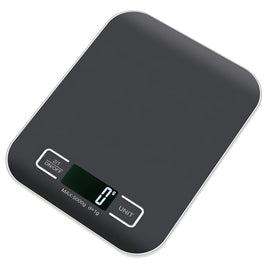 Buy black Digital Kitchen Scales 1 gram - 5Kg (0.1 Oz - 11Lb)  Gold, Silver or Black - Batteries Included