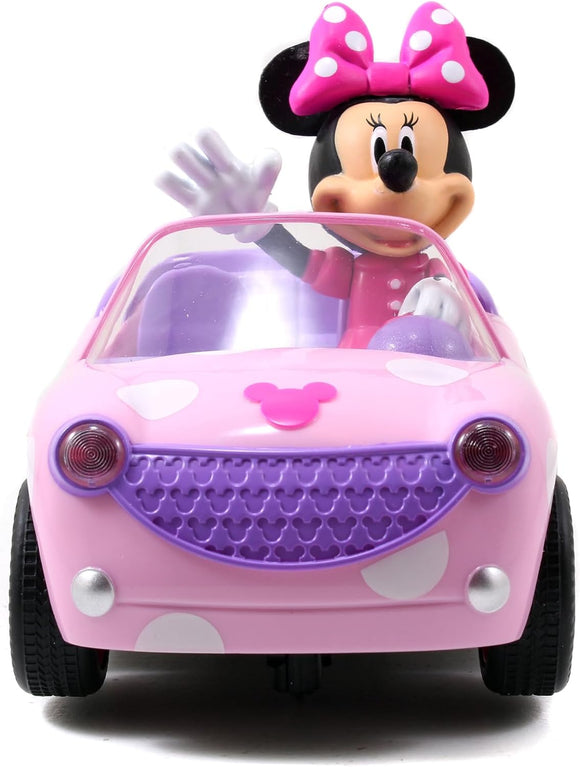 Disney Minnie Mouse RC Car Remote Control Vehicle Toy, Pink Polka Dot