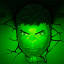 Marvel Avengers Hulk Head,Face, 3D Deco Wall Lamp, Night Light-3