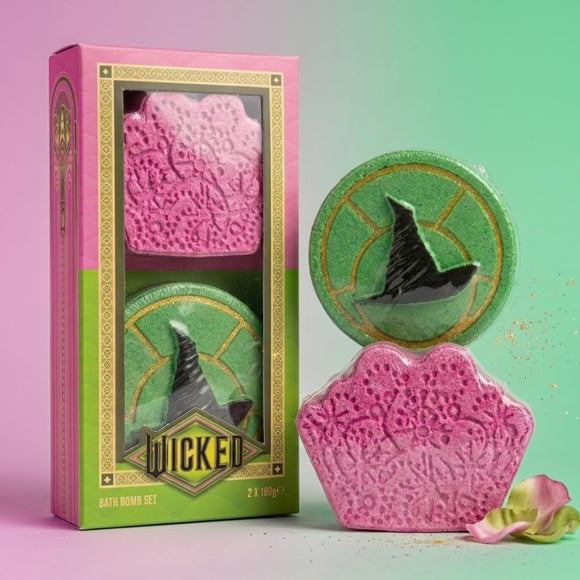 Wicked Duo Bath Melts Gift Set – 2 x 100g Bath Melts Inspired by Glinda’s Crown & Elphaba’s Hat