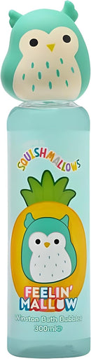 Squishmallows Kids Bubble Bath 3-Pack – 300ml Each – Foxy Fruity, Cam Purrfect, Winston Feelin’ Mallow – Fun Collectible Character Bottles with Squishy Tops-4
