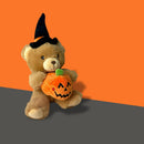 Keeleco Halloween Teddy Bear with Witch Hat and Pumpkin 15cm Plush Toy EH2816 - 100% Recycled Eco Soft Toy - Keel Toys-4