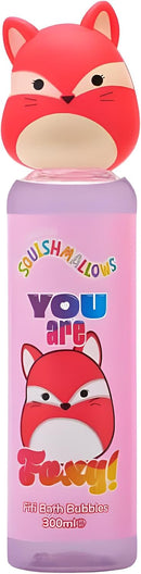 Squishmallows Kids Bubble Bath 3-Pack – 300ml Each – Foxy Fruity, Cam Purrfect, Winston Feelin’ Mallow – Fun Collectible Character Bottles with Squishy Tops-5