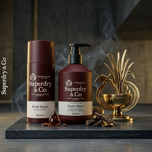  Bergamot and Vetiver body spray for men's daily grooming

