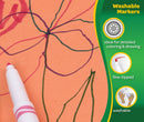  Kids art supplies featuring 40 Crayola washable fine line markers
