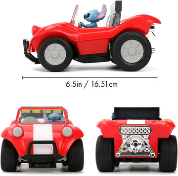 Disney Stitch remote control buggy featuring colourful 1:24 scale toy vehicle design
