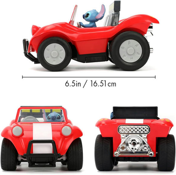 Disney Stitch remote control buggy featuring colourful 1:24 scale toy vehicle design
