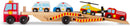 Melissa & Doug Wooden Emergency Vehicle Carrier, Magnetic Wooden Cars & Truck Toy-3