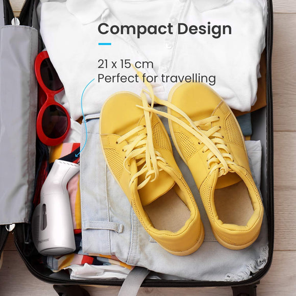 Pro Breeze® Garment Steamer 850 Watt. Compact and Portable Handheld Fabric Steamer with Ultra-Fast Heating Element and Travel Pouch