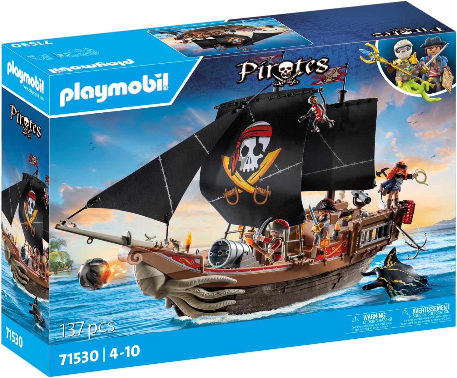 Playmobil 71530 Large Pirate Ship with Crew