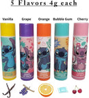 Disney Stitch Lip Balm Set  Set of 5 Fruity Flavoured Lip Balms-6