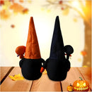 Spooky Cute! Set of 2 Halloween Gnome Couple | Jack-O'-Lantern Hat Plush Decor-5