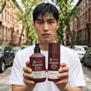 Men's shower and grooming gift set with Bergamot and Vetiver fragrance
