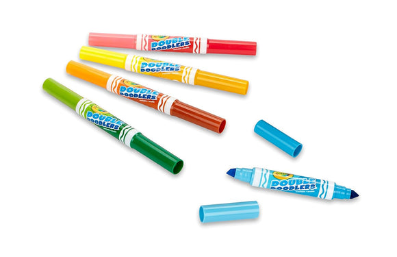 Crayola Double Doodlers, Dual-Ended Markers, 10 Non Toxic Washable Markers