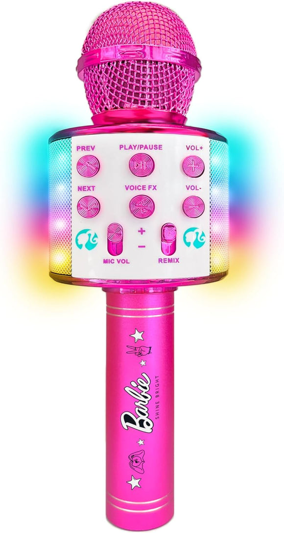 Barbie Bright Voicemaster Microphone Karaoke Wireless Microphone