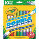 Crayola Double Doodlers, Dual-Ended Markers, 10 Non Toxic Washable Markers-2