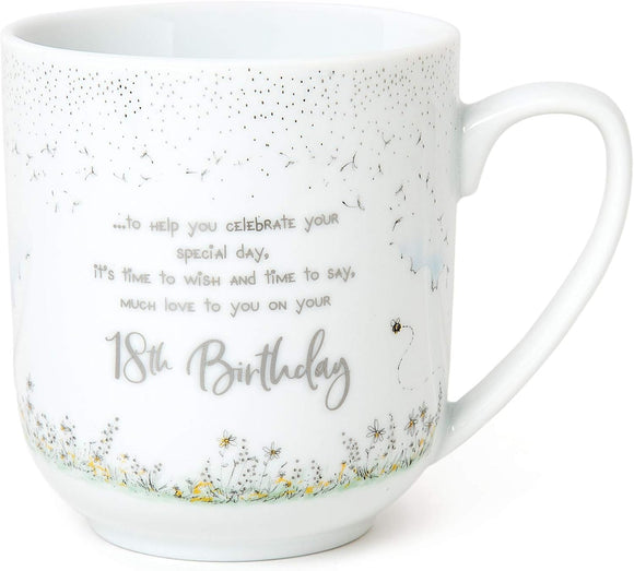 Me to You Tatty Teddy 18th Birthday Ceramic Mug in a Gift Box - box damaged minor