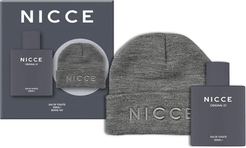 Nicce for Men Eau de Toilette 100ml & Beanie Hat Gift Set – Fresh Masculine Fragrance for Him
