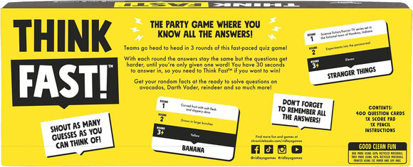  Fast-paced team trivia game for family game nights and parties
