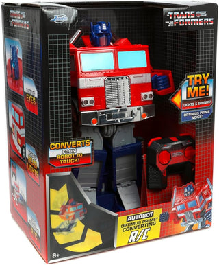 TRANSFORMERS Converting RC Optimus Prime – Original G1 model Remote Control Car - With lights sounds and voice