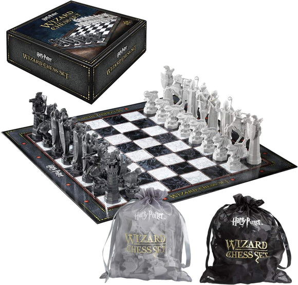  The Noble Collection Harry Potter Wizard Chess Set with 32 detailed pieces
