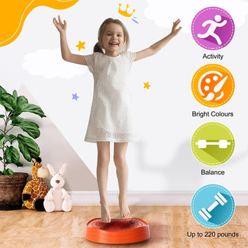 Kids Balance Stepping Stones Set (5-Pc) - Sensory Motor Skills & Coordination Toy - 0