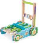 Melissa & Doug First Play Chomp and Clack Alligator Wooden Push Toy and Activity Walker-1