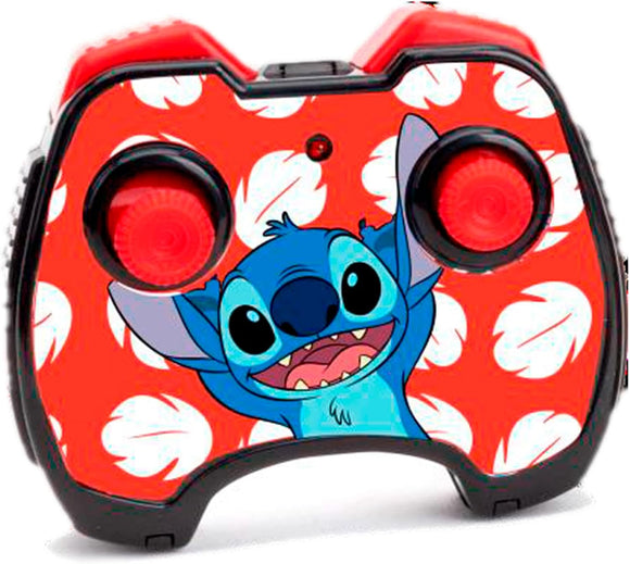 Front view of Disney Stitch RC Buggy with detailed character figure
