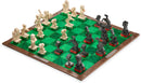  Minecraft chess pieces featuring Steve Alex and Overworld characters
