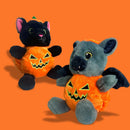 Keeleco Pumpkin Pals Halloween Plush Toy 100% Recycled Eco Soft Toy - Set of 2-6