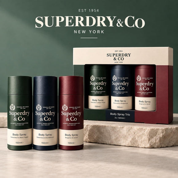Superdry & Co Cedarwood & Sandalwood 150ml body spray
