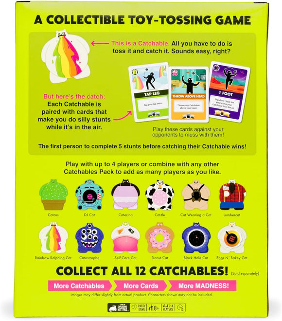 Exploding Kittens Catchables 4-Pack: Collectible Toy Tossing Games