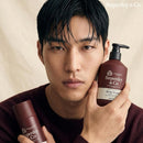  2-piece men's body care gift set with body wash and body spray
