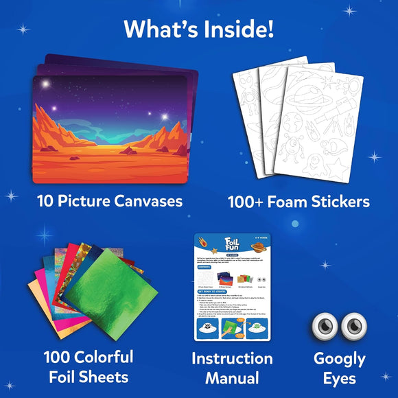 Skillmatics Foil Fun: Up in Space No Mess Art Kit