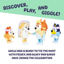 Bluey Wedding Figures Pack of 4, Articulated Character Toys with Uncle Rad, Frisky, and Flower Bingo Figurines, Action Figures for Kids Ages 3+-5