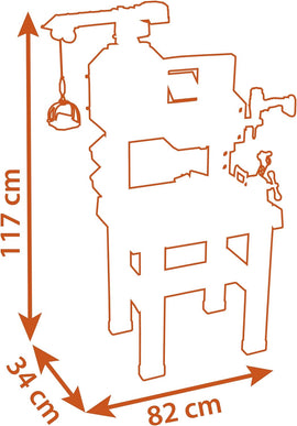 Smoby Black and Decker Kids Builder Workbench Pretend Play Toy Workbench with Tools - 0