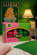 Wicked Nail Polish Collection Gift Set 4 Colours 2 Pink 2 Green Glossy Finish-7