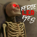 Spooky Halloween Decoration - Full Skeleton with LED Eyes, 36"-2