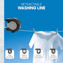 Retractable Washing Line, Dual 15-Meter Lines-3