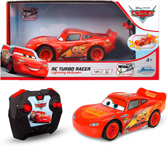 Disney Cars RC Turbo Racer Lightning McQueen 1:24