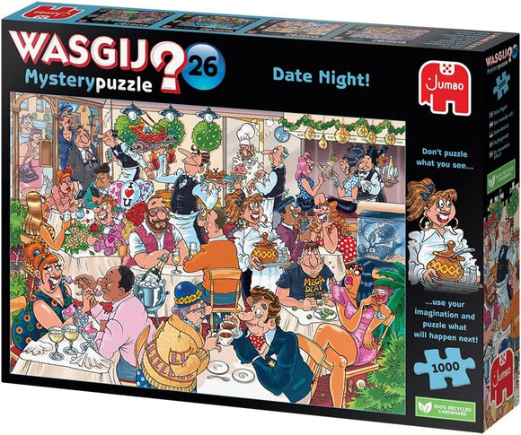 Wasgij Mystery 26, Date Night! - 1000 Piece Jigsaw Puzzles for Adults
