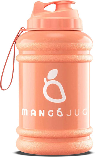 Buy peach MANGO 2.2L Water Bottle With Straw and Time Markings - BPA Free Xl Jug