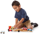 Melissa & Doug Wooden Emergency Vehicle Carrier, Magnetic Wooden Cars & Truck Toy-6
