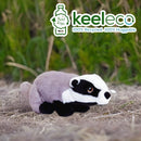 Badger Plush Toy 25cm - 100% Recycled Eco Soft Teddy - Keel Keeleco SE6700-4