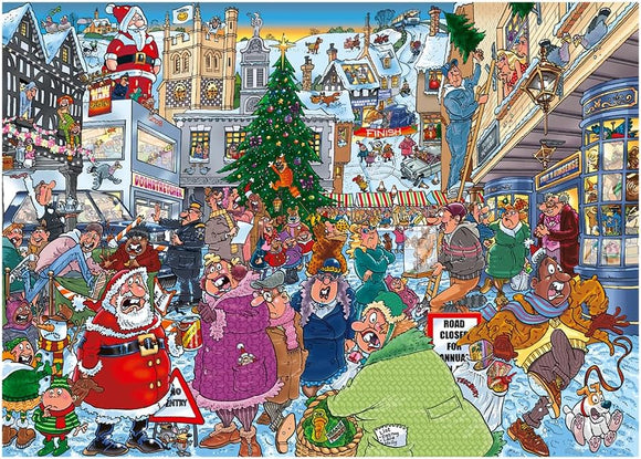 Jumbo Wasgij Christmas 19 Santa Dash 2 x 1000 Piece Jigsaw Puzzle