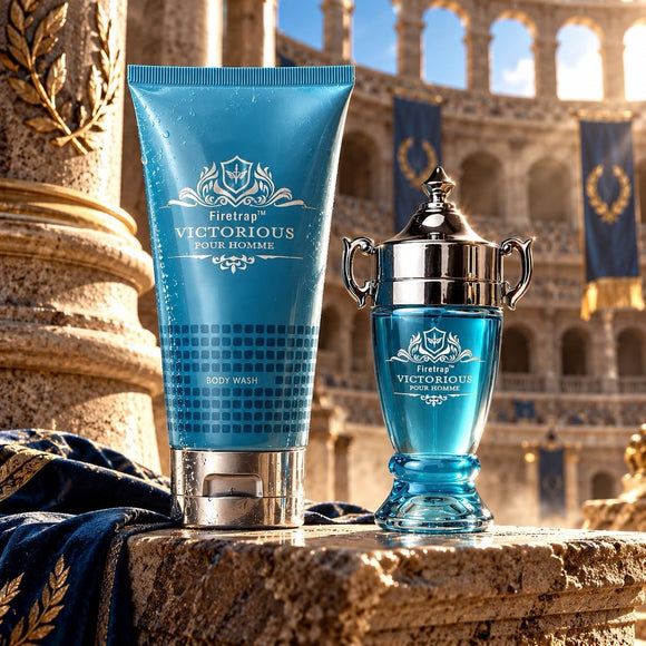 Firetrap Victorious Pour Homme men's fragrance and body wash gift box
