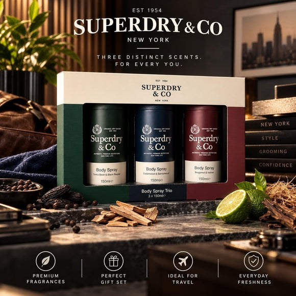  Men’s fragrance gift set with Bergamot Vetiver Cedarwood Sandalwood and Tonka Bean
